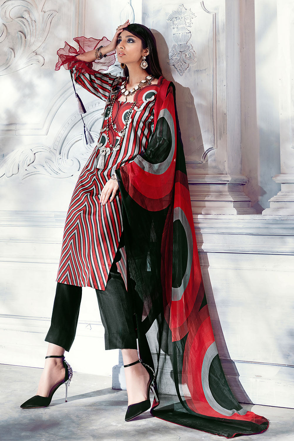 DGS-100 | GulAhmed | Lamis Digital Printed Satin Collection 2021