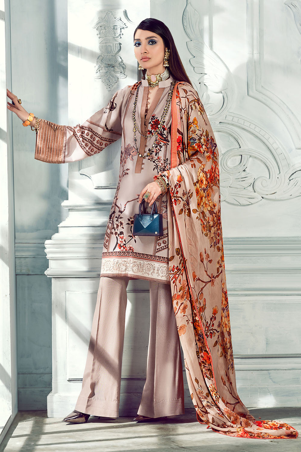 DGS-102 | GulAhmed | Lamis Digital Printed Satin Collection 2021