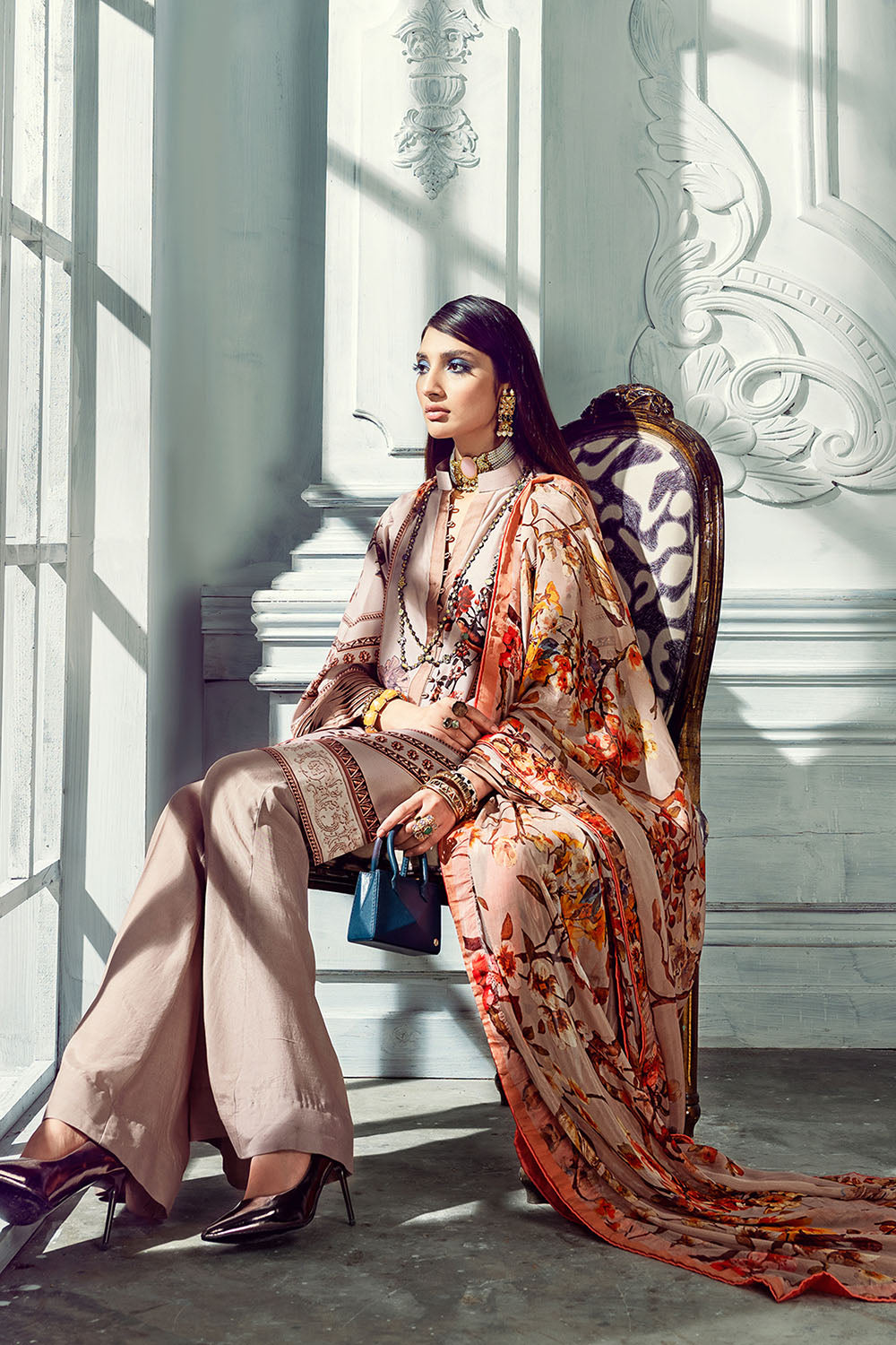 DGS-102 | GulAhmed | Lamis Digital Printed Satin Collection 2021