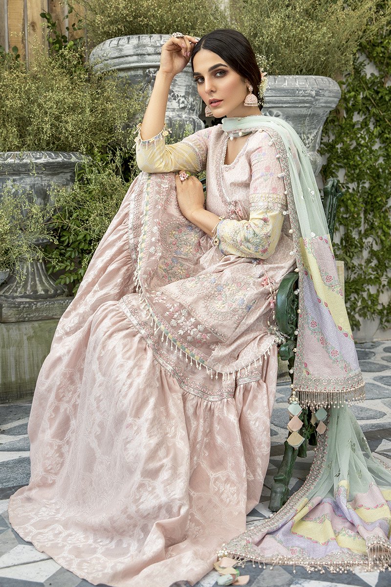 EL-20-03-Peach and Chata Patti | Maria.B. | Eid Lawn Collection 2020
