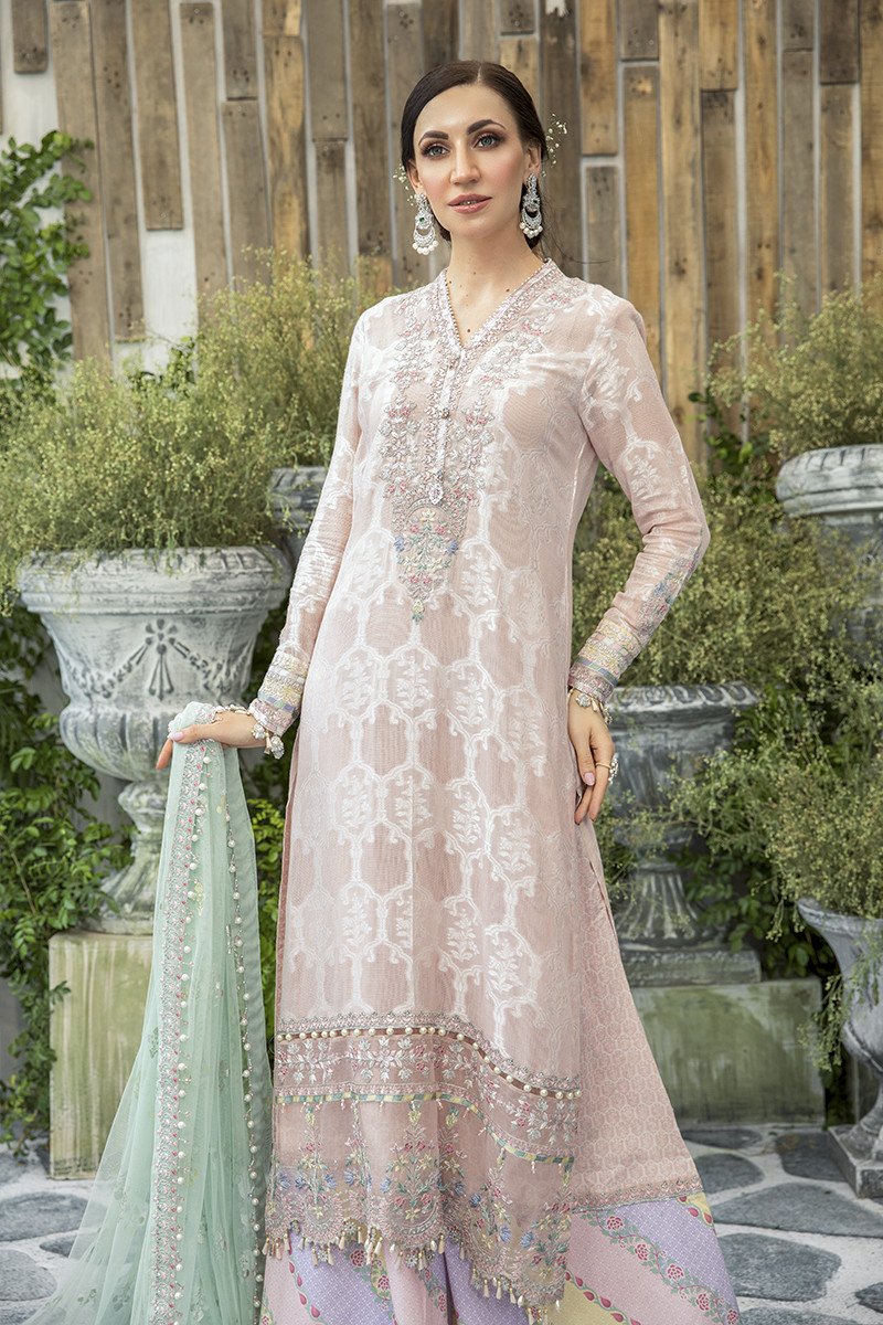 EL-20-03-Peach and Chata Patti | Maria.B. | Eid Lawn Collection 2020