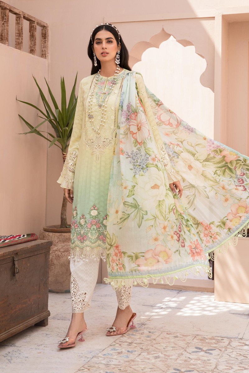 EL-21-02- Yellow | Maria B Eid Lawn Collection 2021