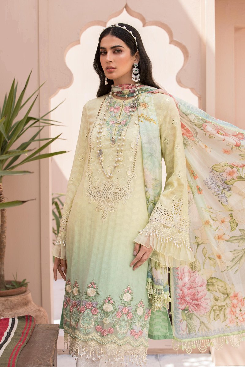 EL-21-02- Yellow | Maria B Eid Lawn Collection 2021