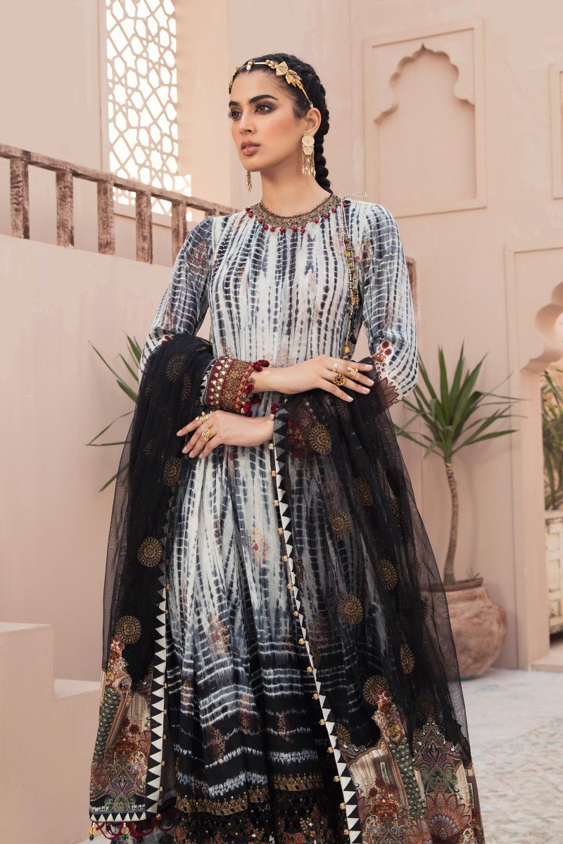 EL-21-04- Black and Kora | Maria B Eid Lawn Collection 2021