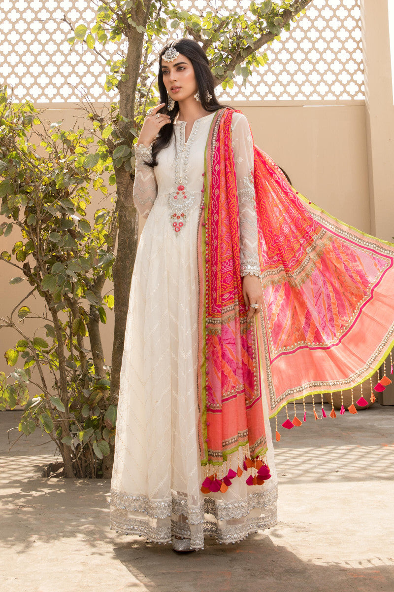 EL-21-08 - White and Pink | Maria B Eid Lawn Collection 2021