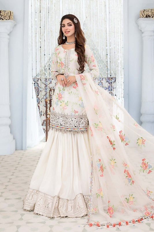 EL - 22 - 02 - White | Maria B | Eid Lawn Collection 2022