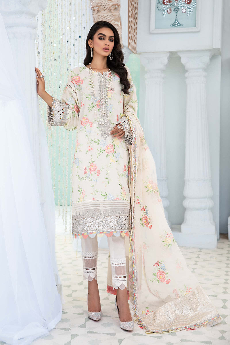 EL - 22 - 02 - White | Maria B | Eid Lawn Collection 2022