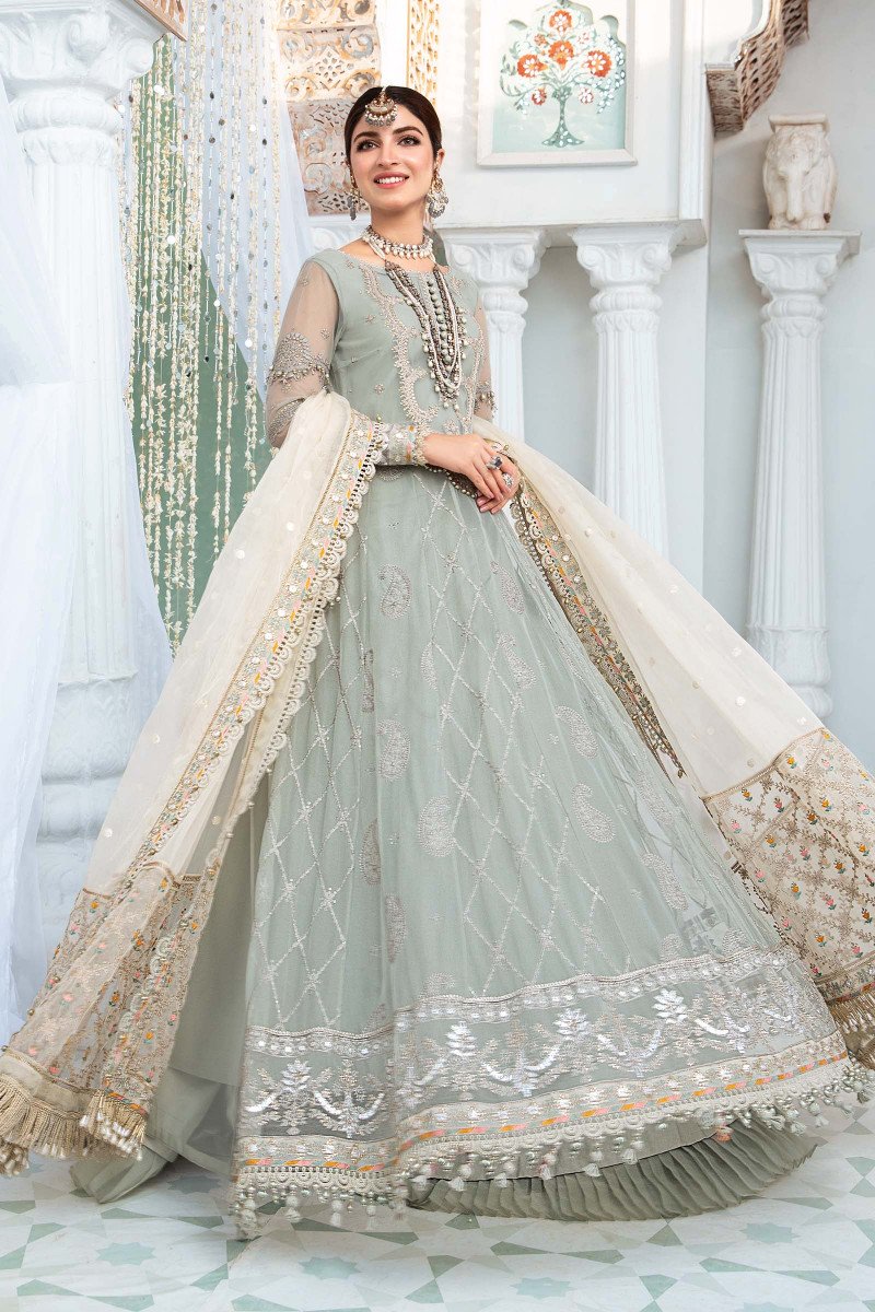 EL - 22 - 03 - Pista Green | Maria B | Eid Lawn Collection 2022