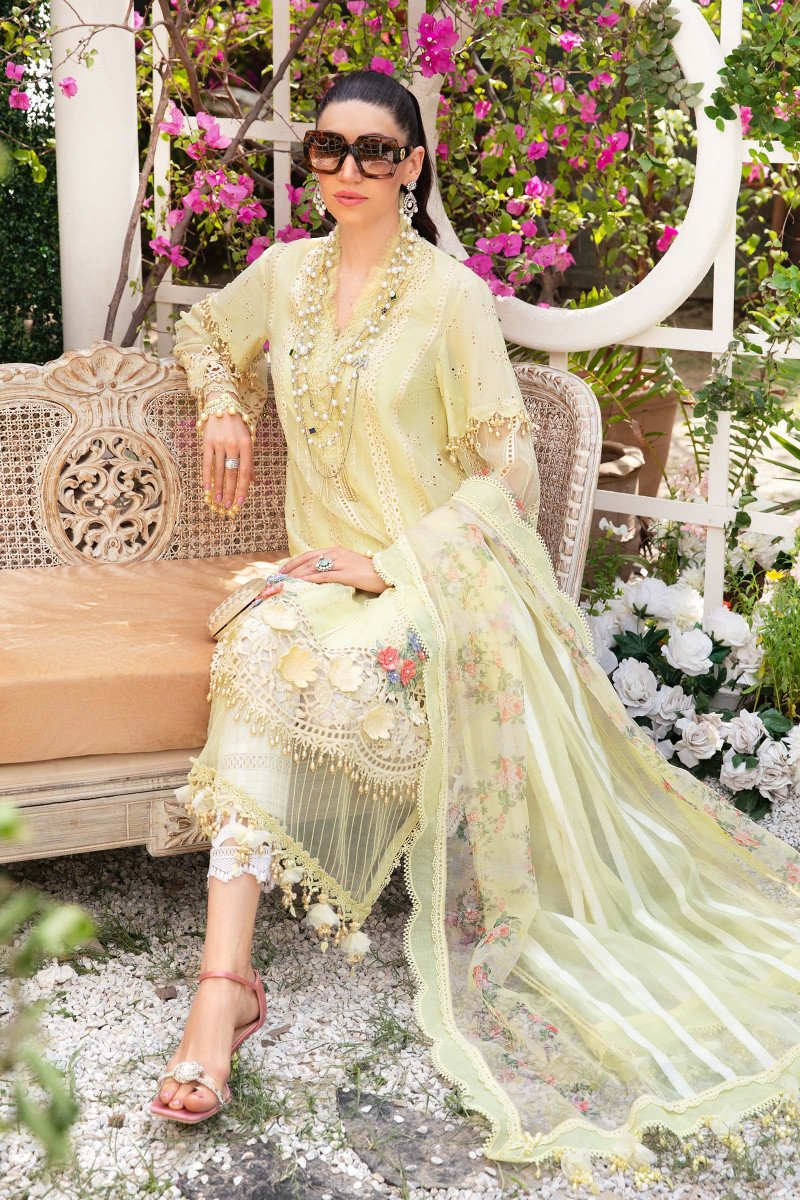 EL - 22 - 04 - Yellow | Maria B | Eid Lawn Collection 2022