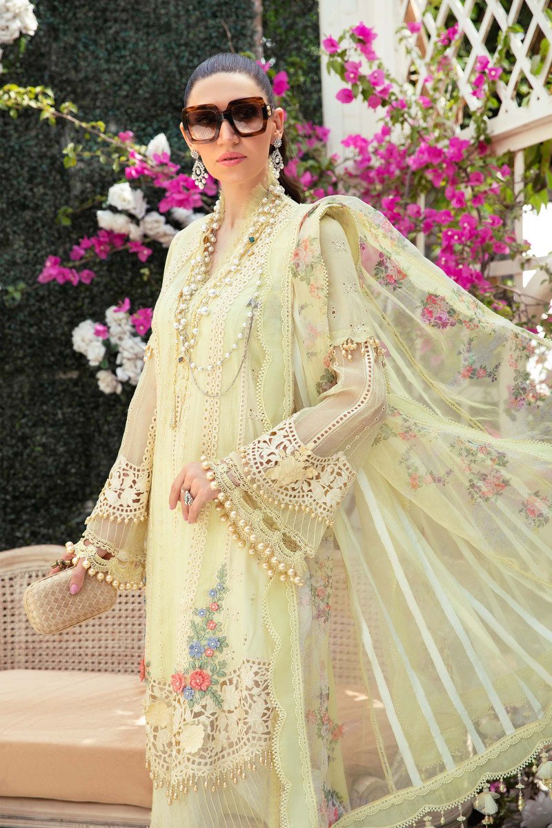 EL - 22 - 04 - Yellow | Maria B | Eid Lawn Collection 2022