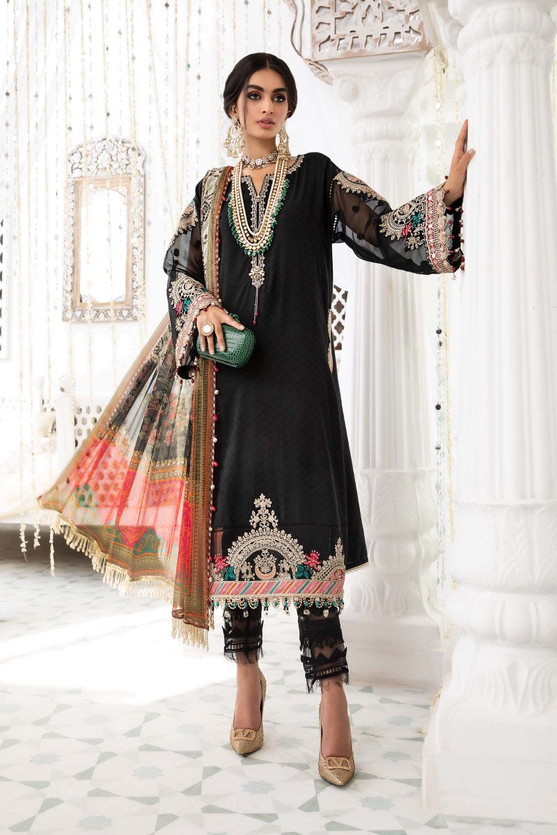 EL - 22 - 07 - Black | Maria B | Eid Lawn Collection 2022