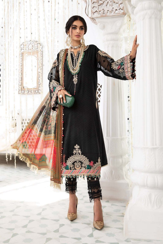 EL - 22 - 07 - Black | Maria B | Eid Lawn Collection 2022
