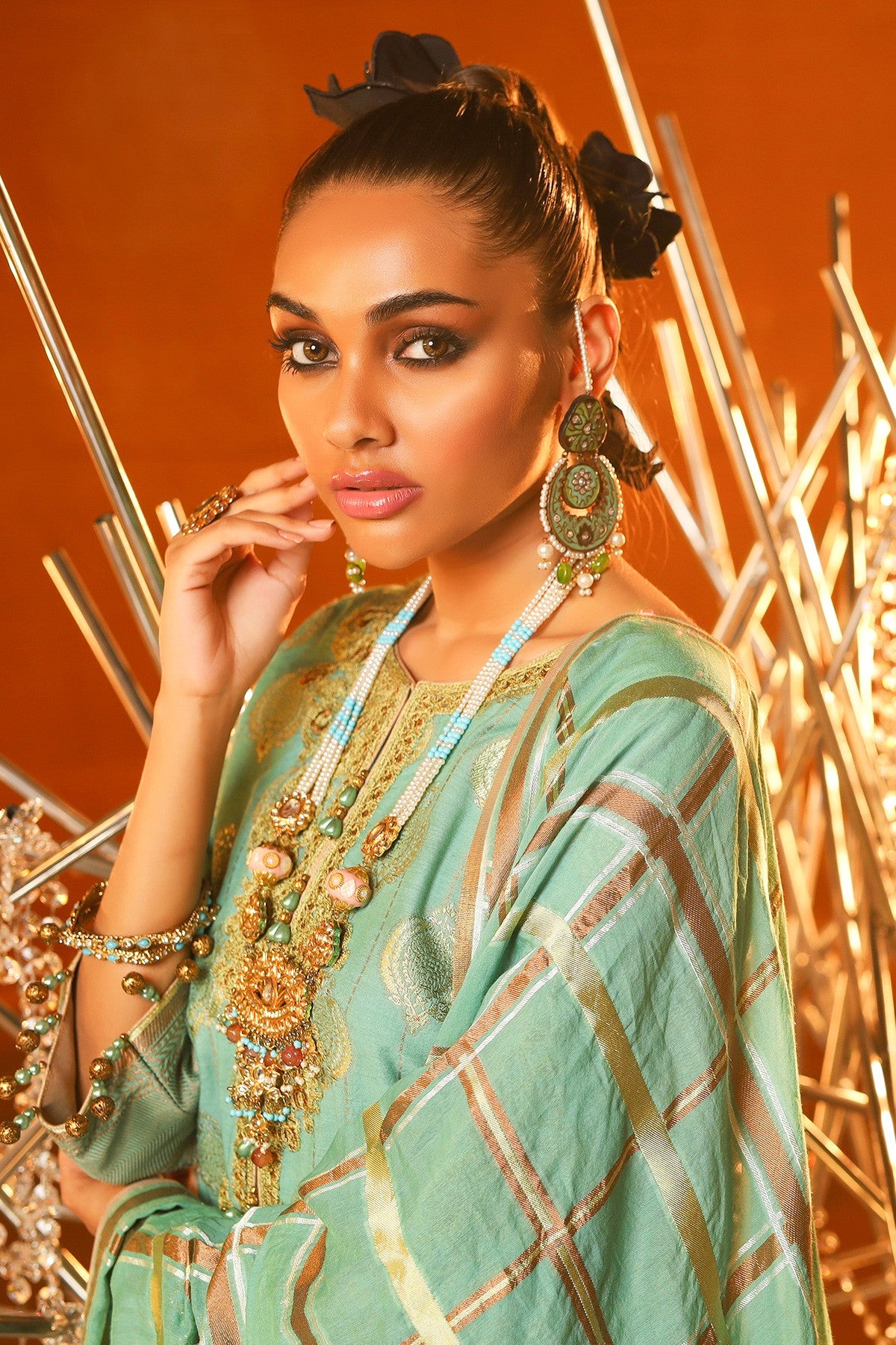 FC-01A-20-Ferozi | ALKARAM | Festive Collection' 20