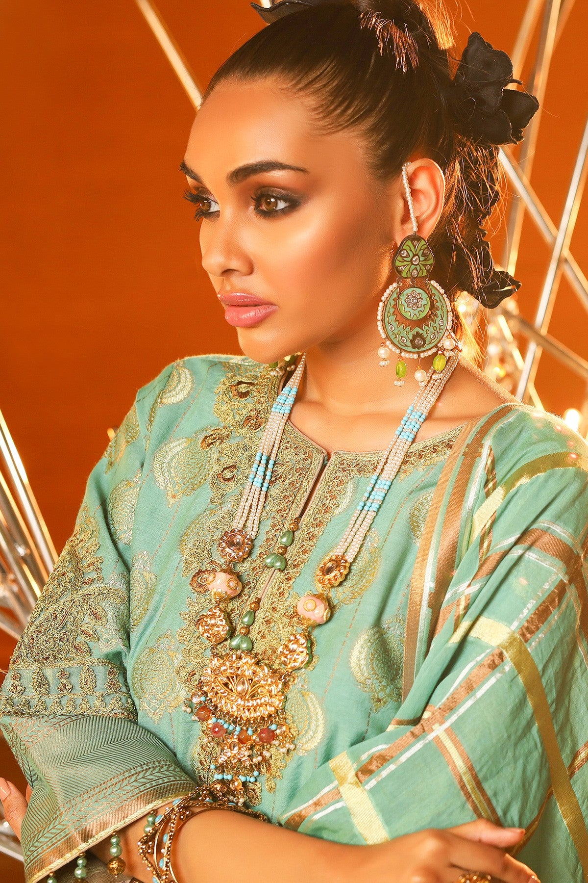 FC-01A-20-Ferozi | ALKARAM | Festive Collection' 20