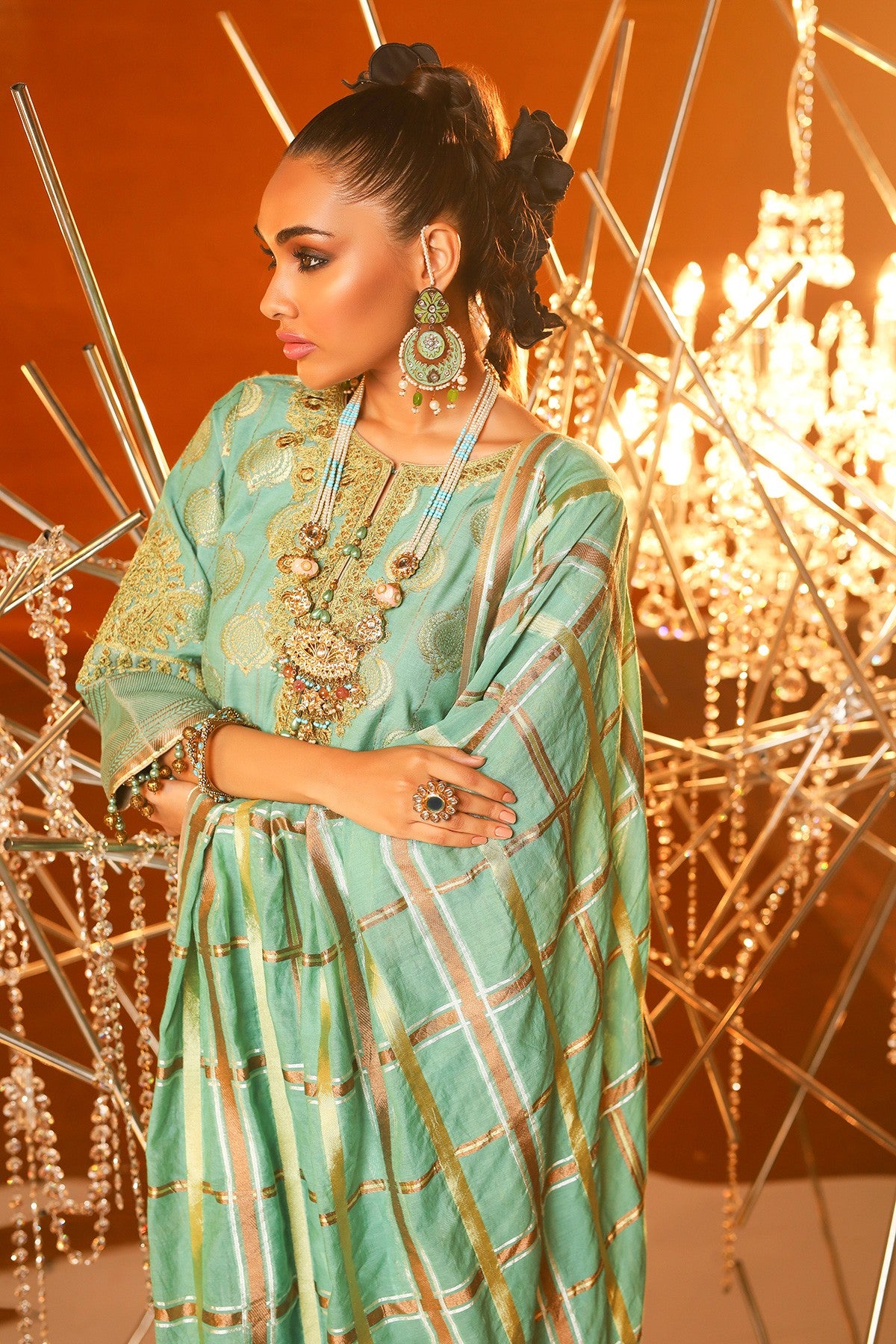 FC-01A-20-Ferozi | ALKARAM | Festive Collection' 20