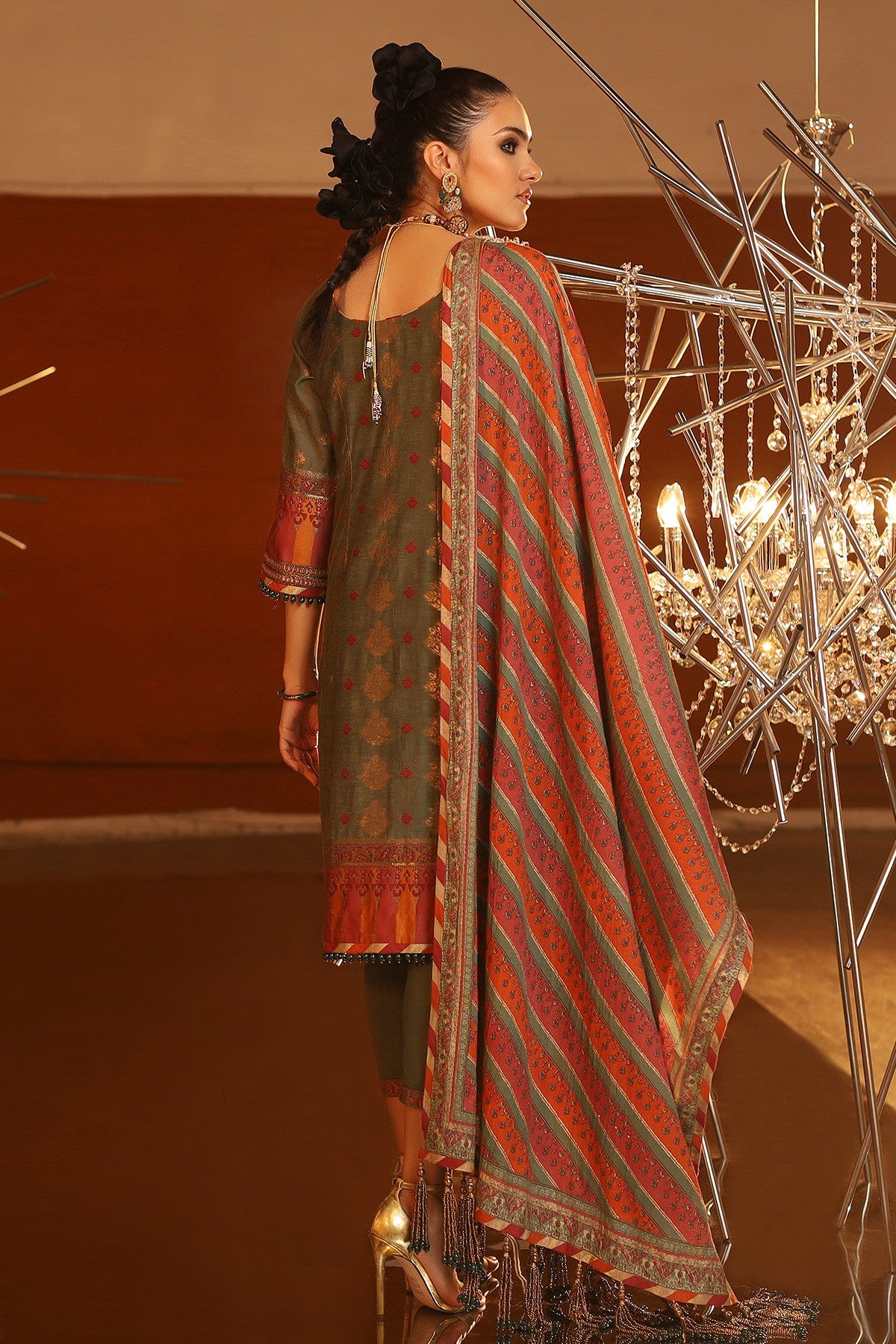 FC-02A-20-Seige | ALKARAM | Festive Collection' 20