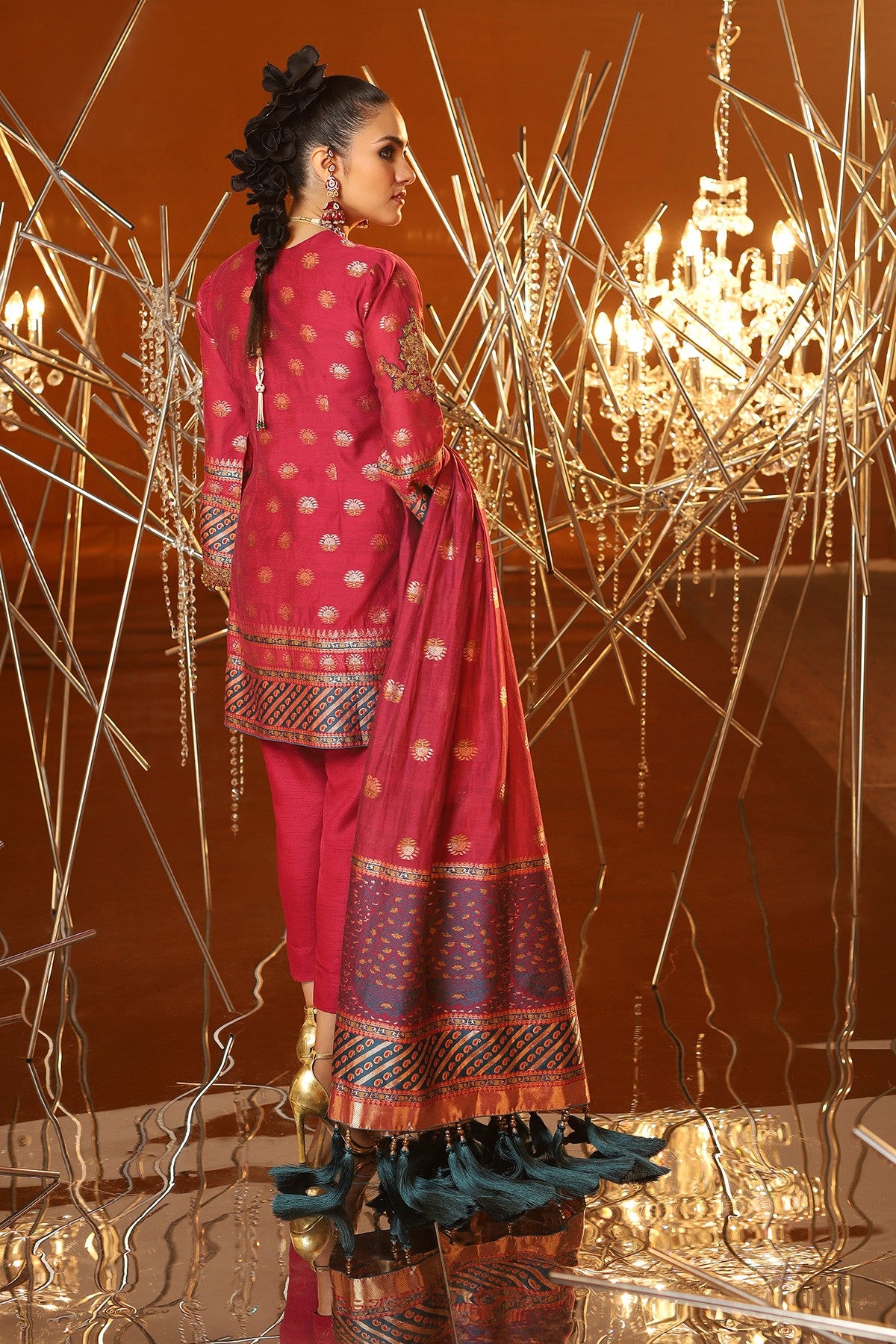 FC-04A-20-Magenta | ALKARAM | Festive Collection' 20