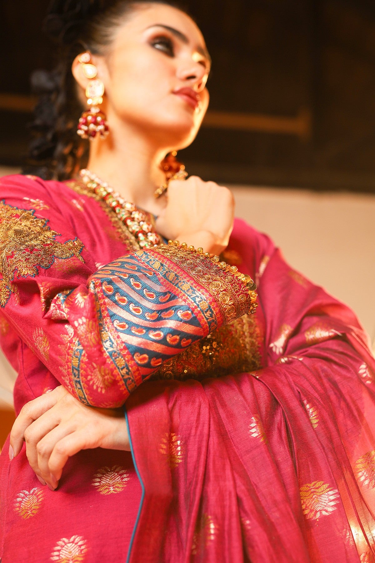 FC-04A-20-Magenta | ALKARAM | Festive Collection' 20