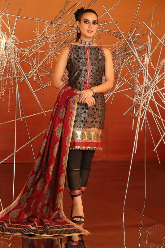 FC-05B-20-Black | ALKARAM | Festive Collection' 20