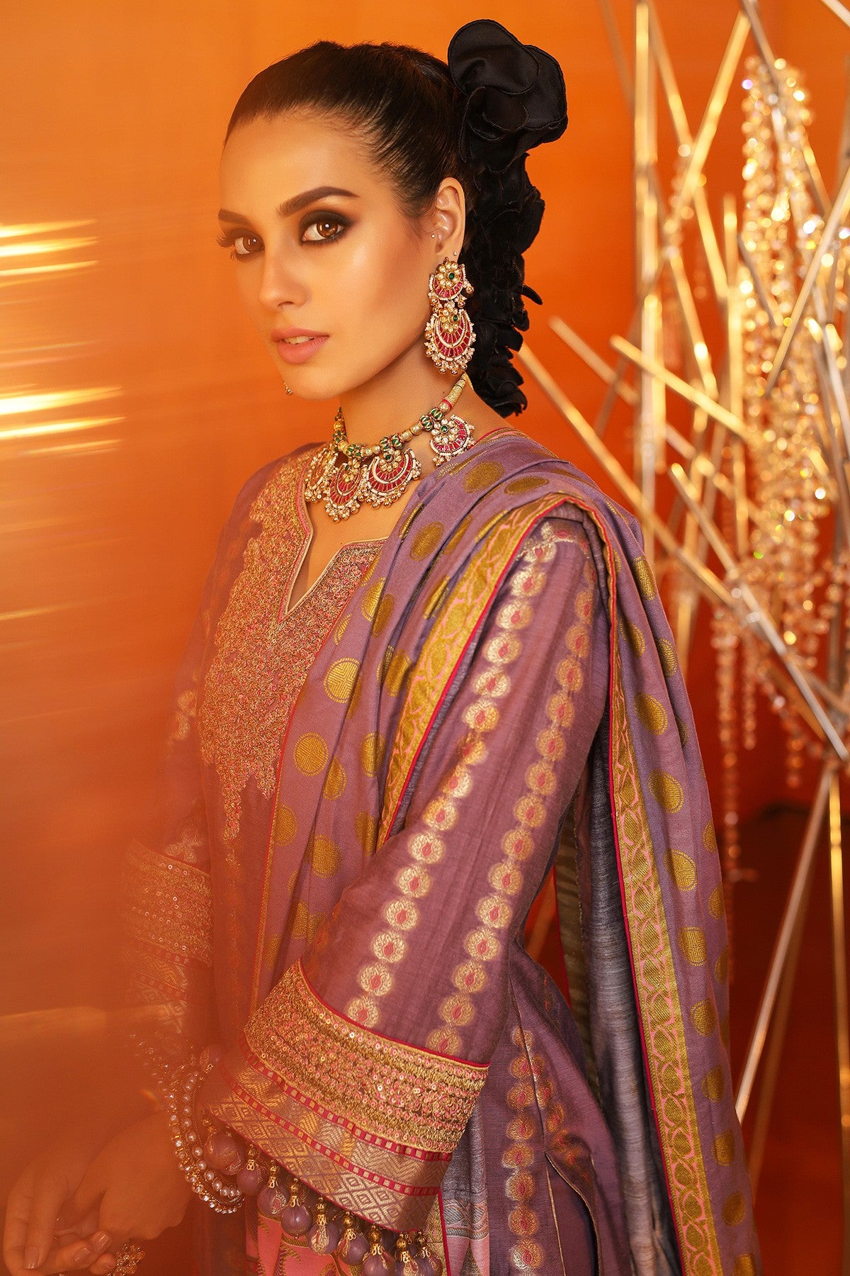 FC-06B-20-Purple | ALKARAM | Festive Collection' 20