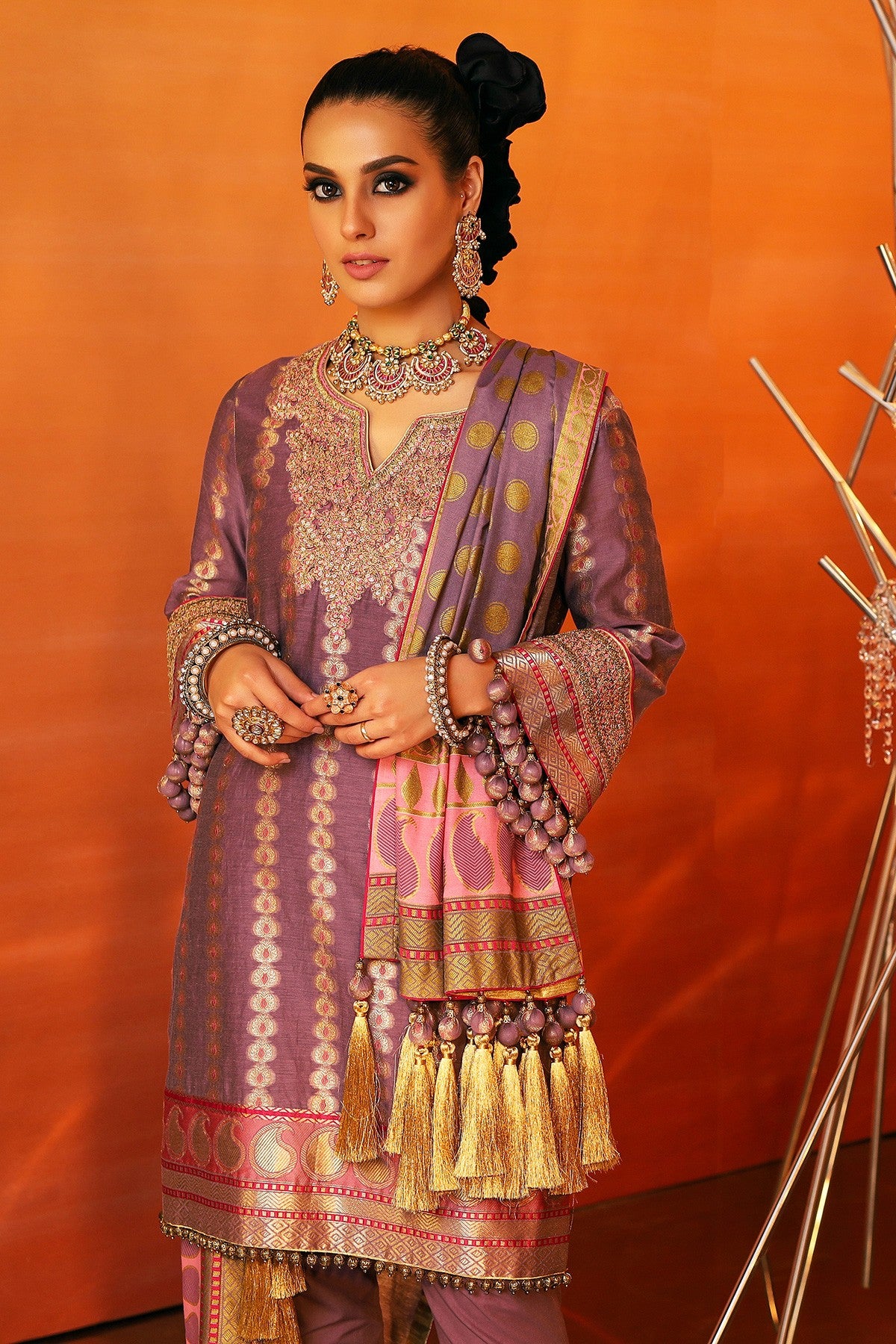 FC-06B-20-Purple | ALKARAM | Festive Collection' 20