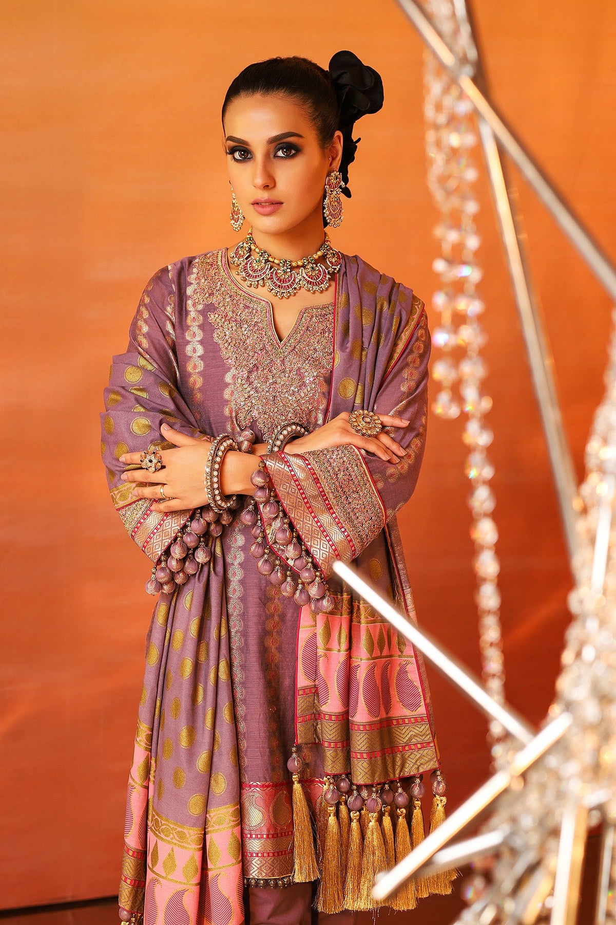 FC-06B-20-Purple | ALKARAM | Festive Collection' 20