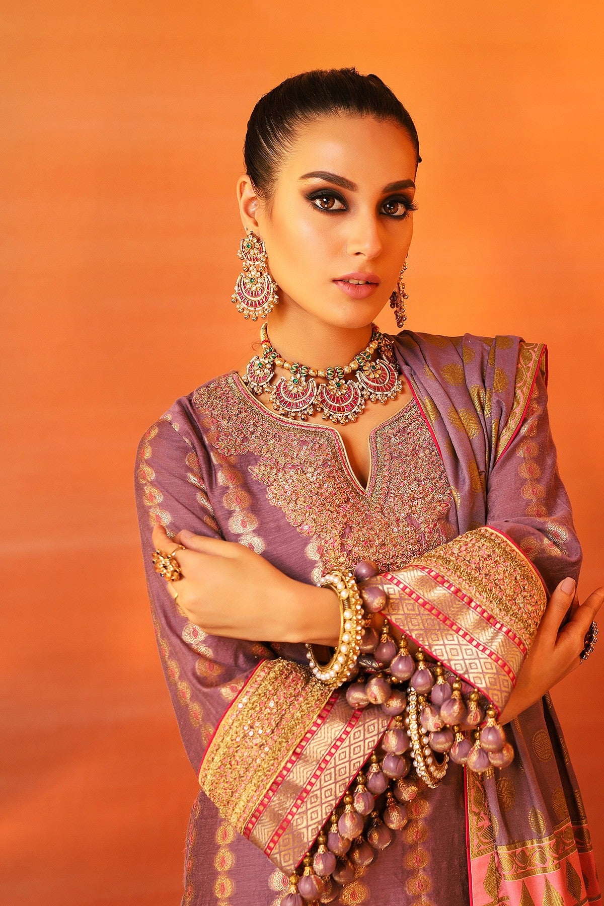 FC-06B-20-Purple | ALKARAM | Festive Collection' 20