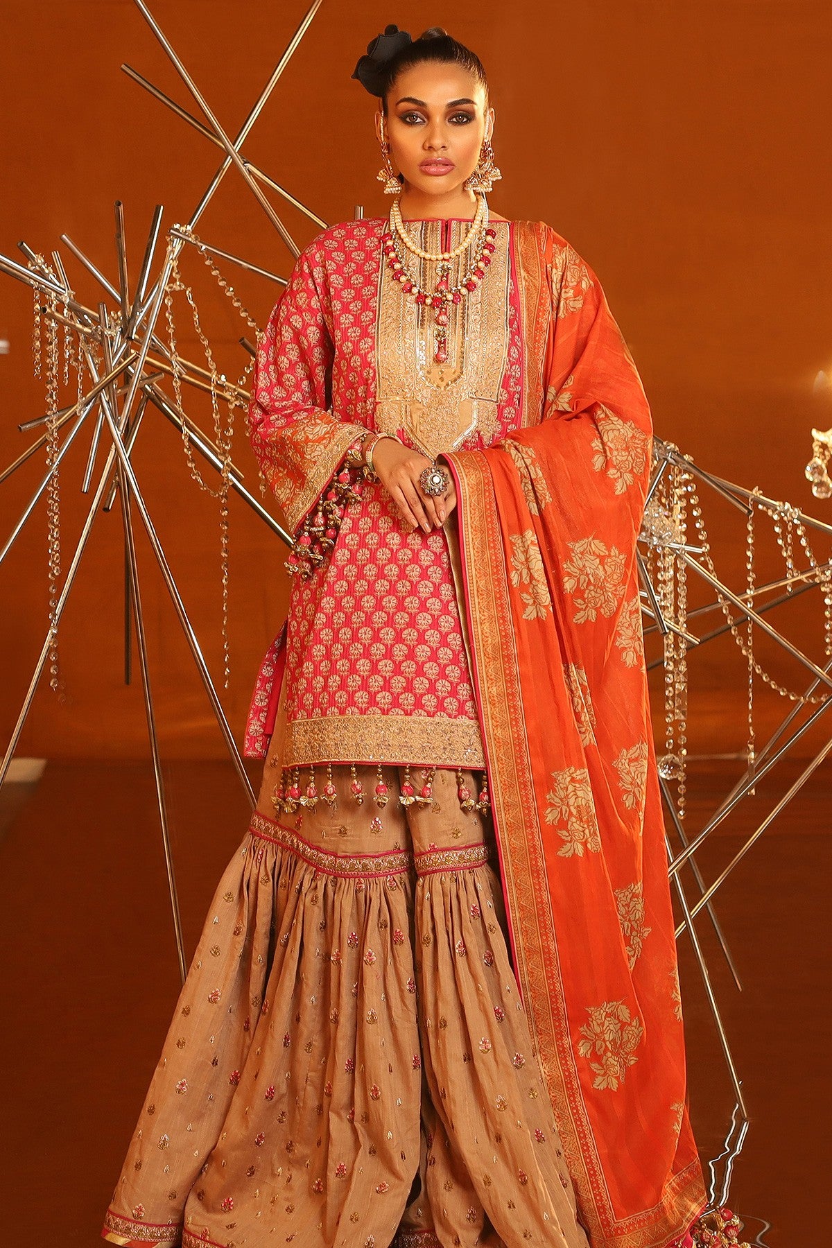 FC-07C-20-Pink | ALKARAM | Festive Collection' 20