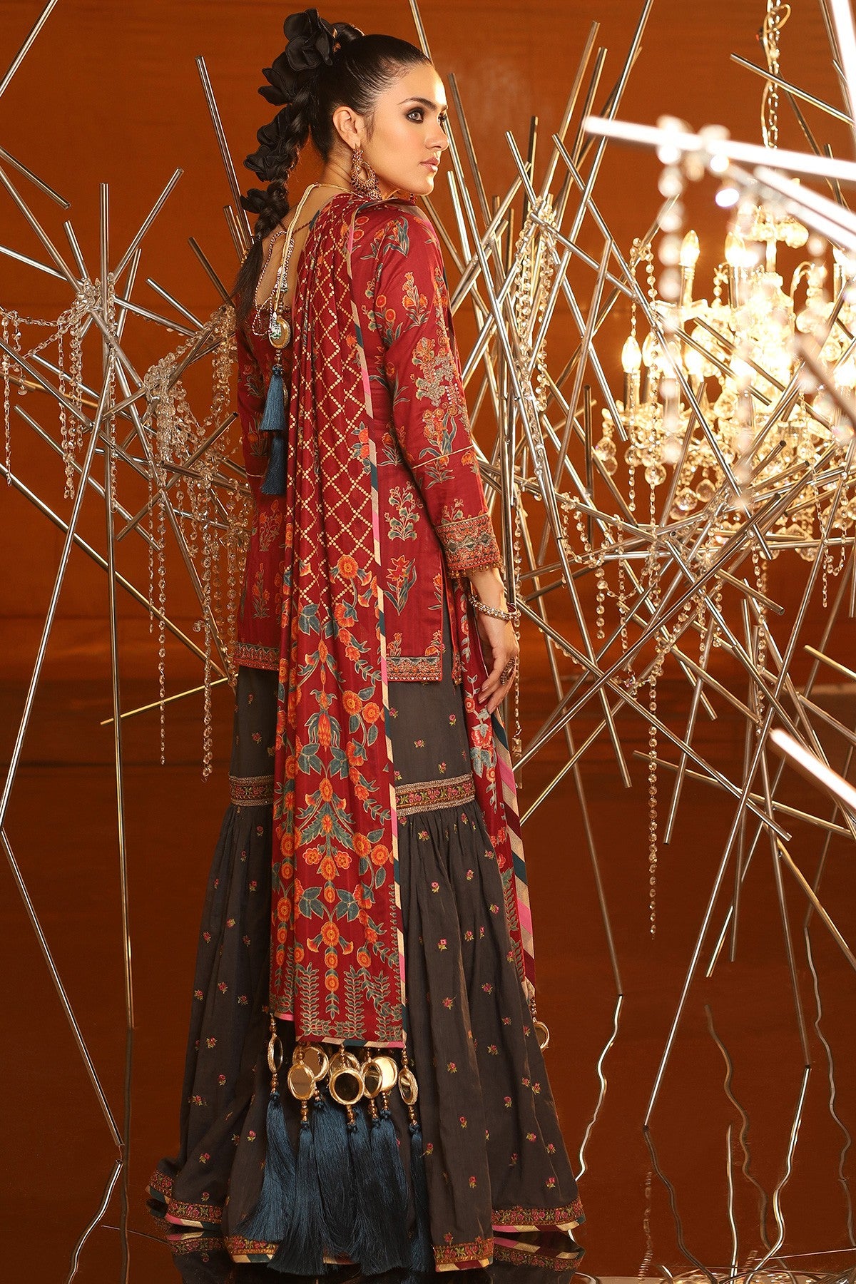 FC-08C-20-Maroon | ALKARAM | Festive Collection' 20
