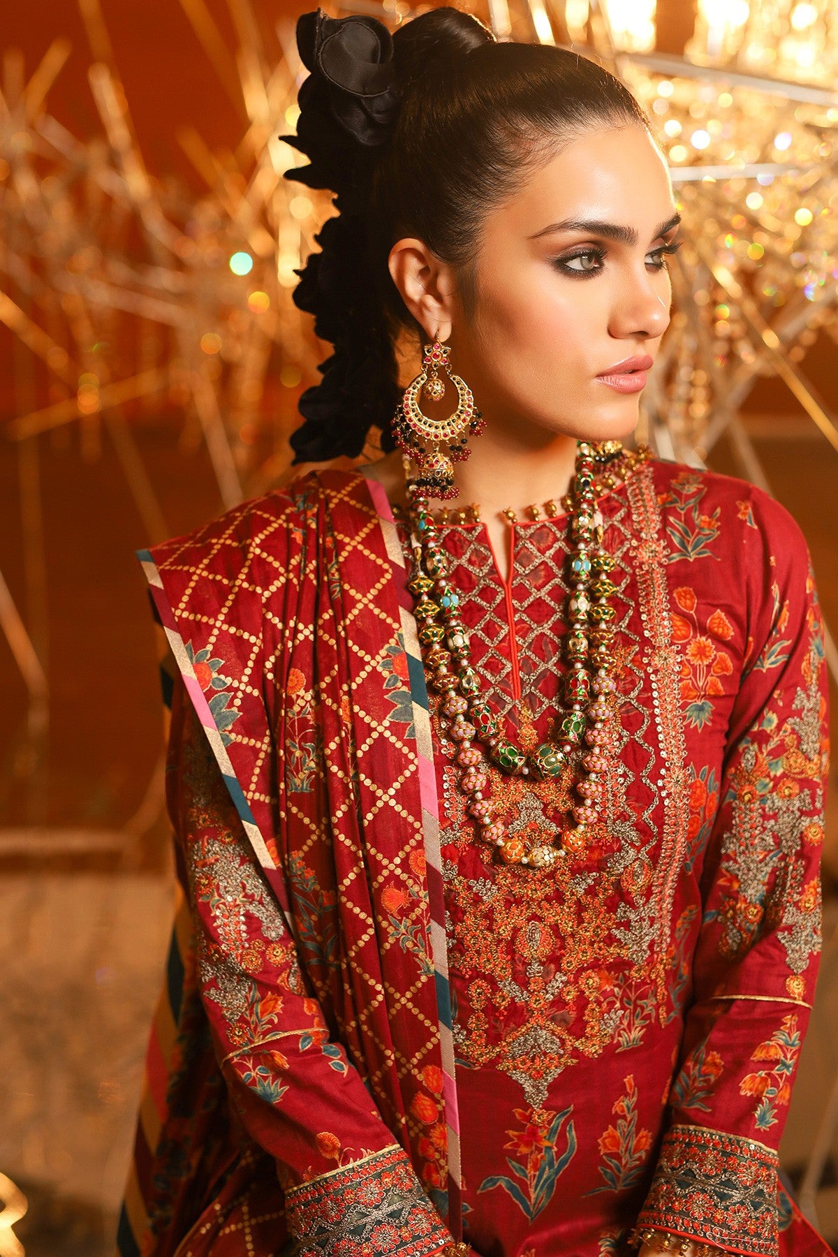 FC-08C-20-Maroon | ALKARAM | Festive Collection' 20