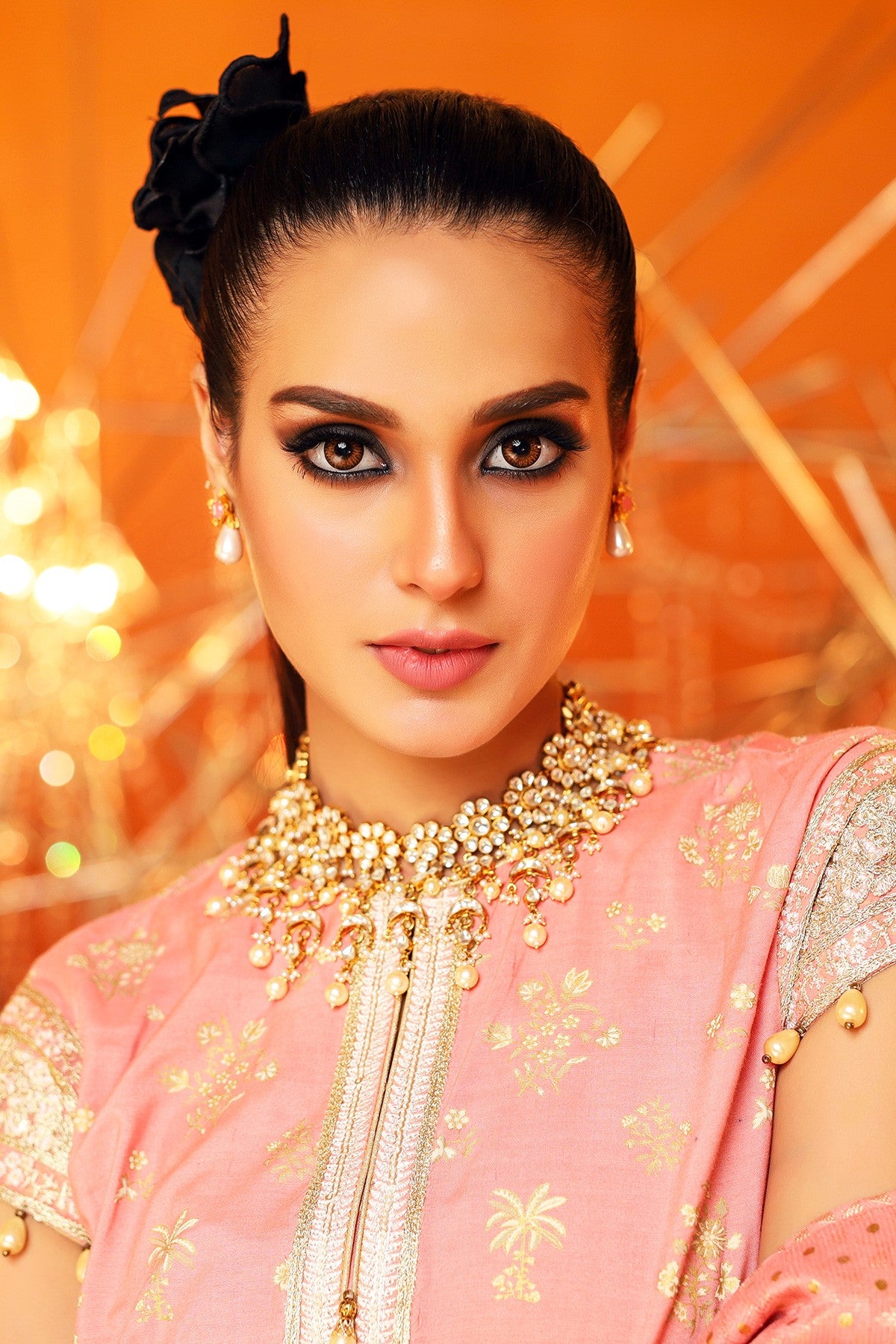 FC-18H-20-Peach | ALKARAM | Festive Collection' 20