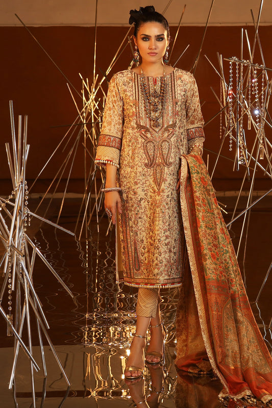 FC-20I-20-Cream | ALKARAM | Festive Collection' 20