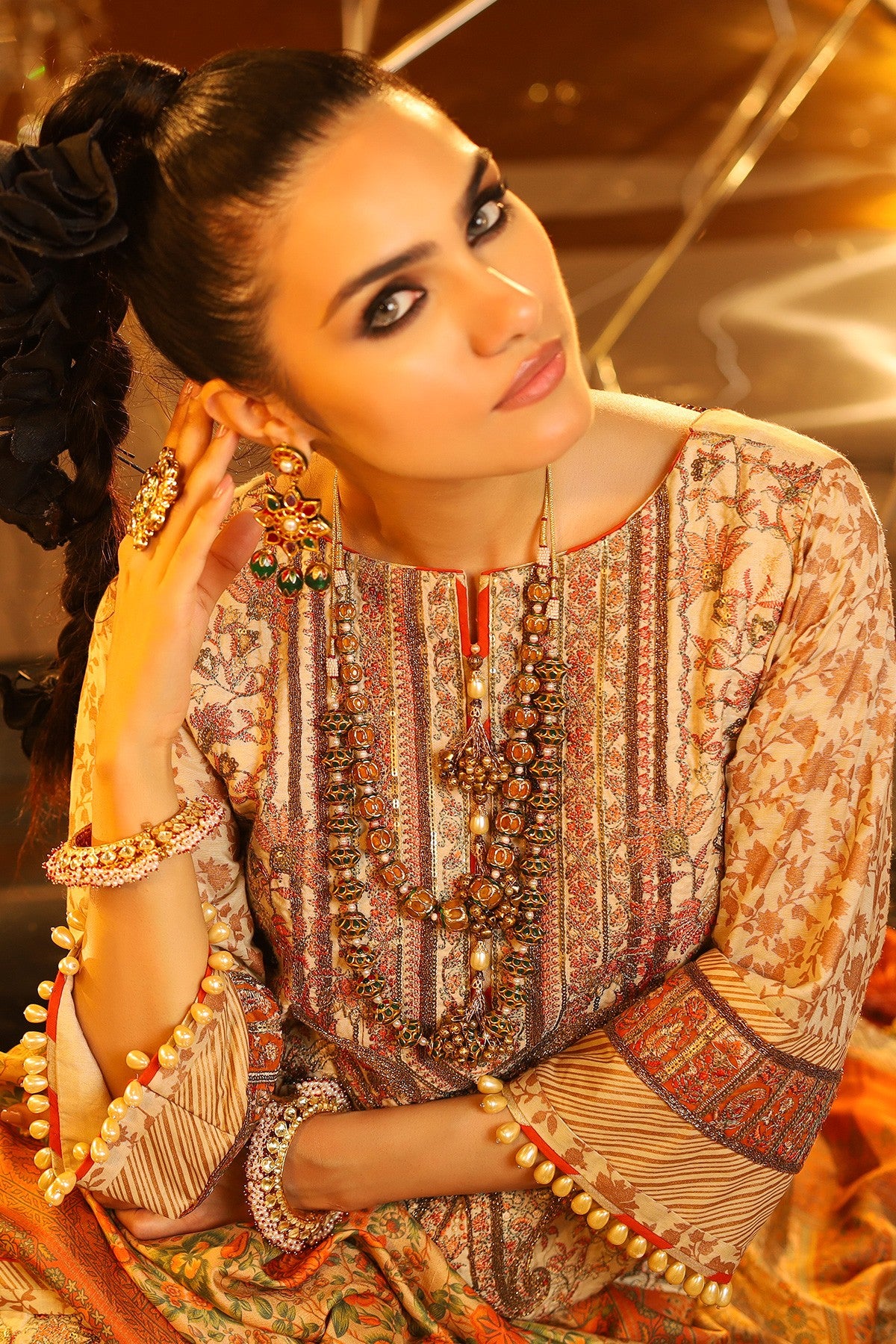 FC-20I-20-Cream | ALKARAM | Festive Collection' 20