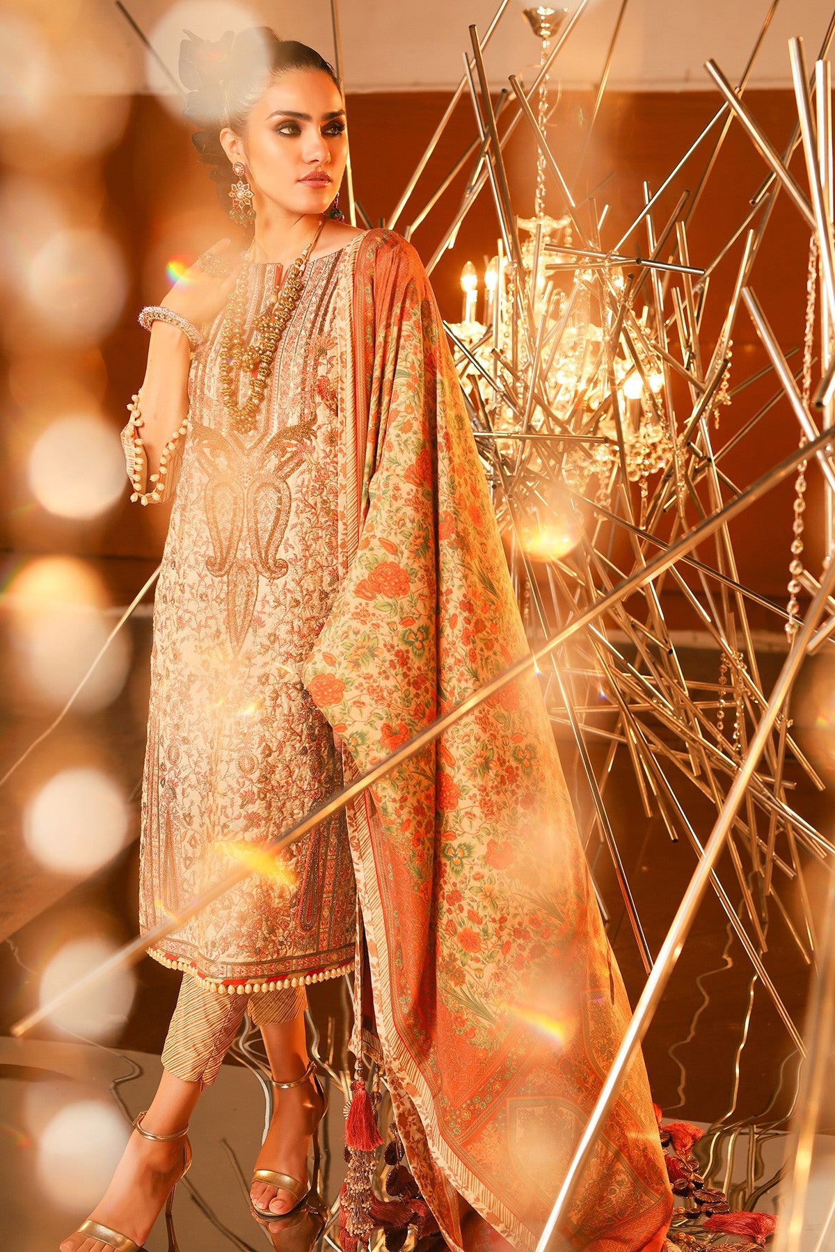 FC-20I-20-Cream | ALKARAM | Festive Collection' 20
