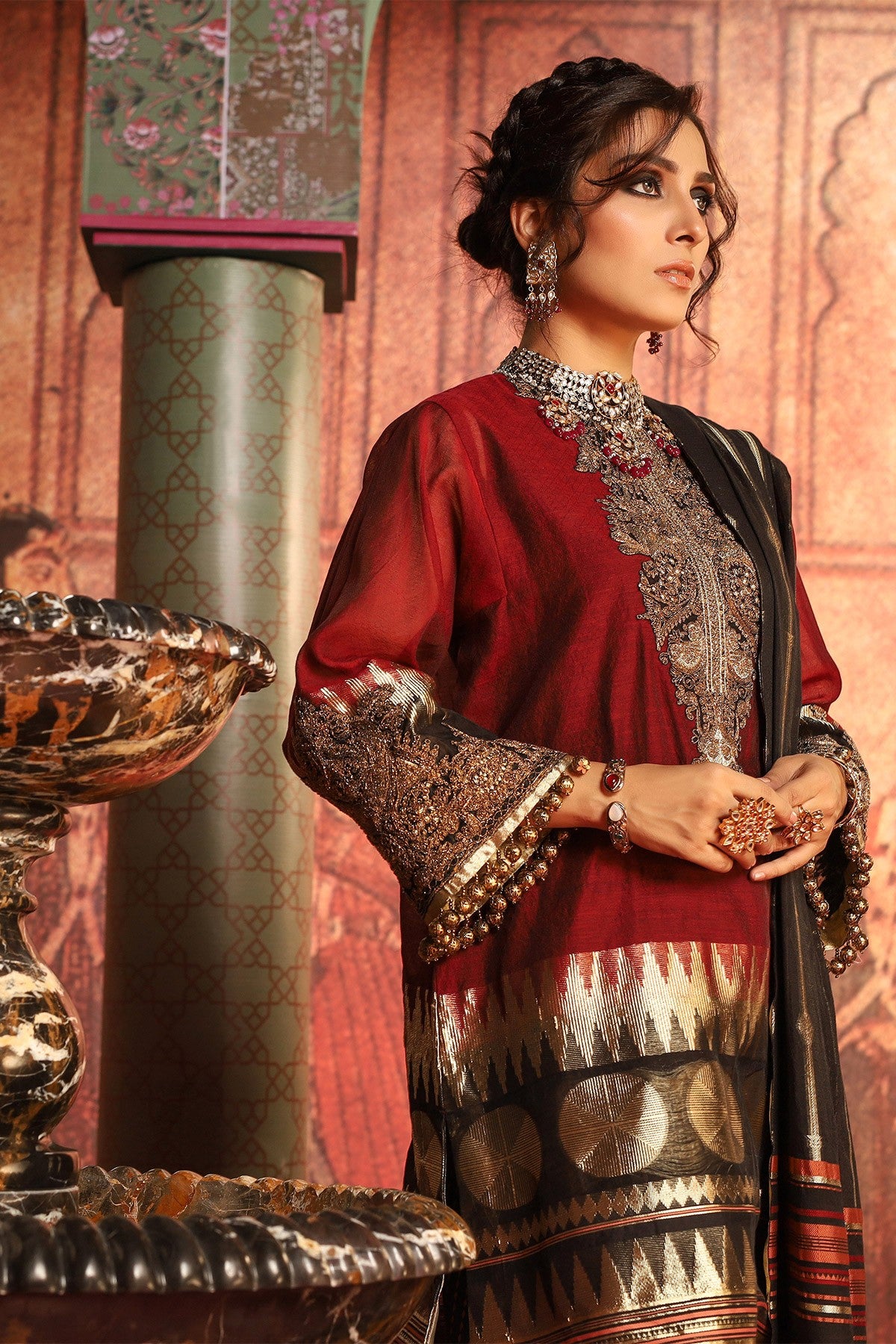 FC-W1A-19-Red (Alkaram Festive Collection Volume III)