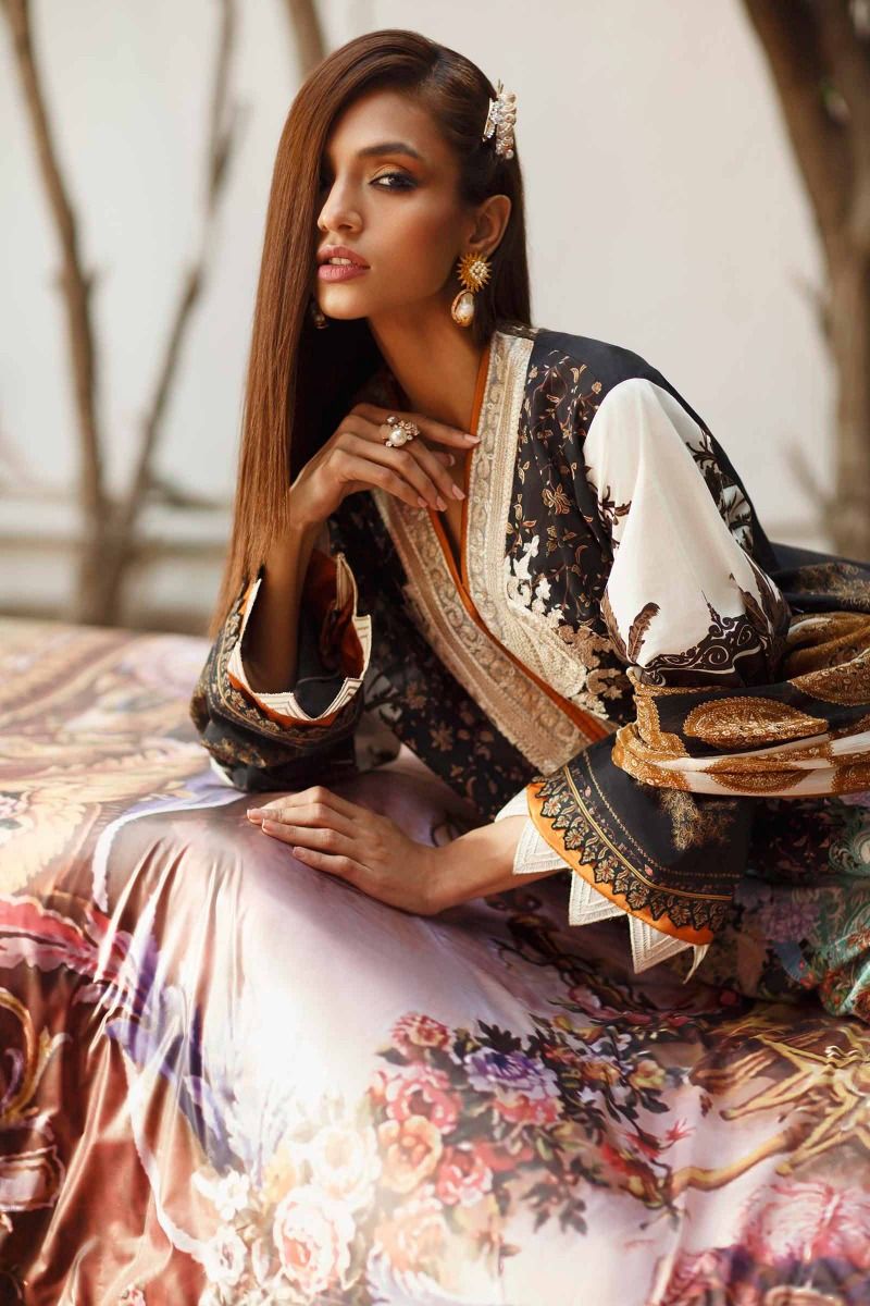 H201-018A-Bi | Sana Safinaz | Mahay Summer Lawn 2020