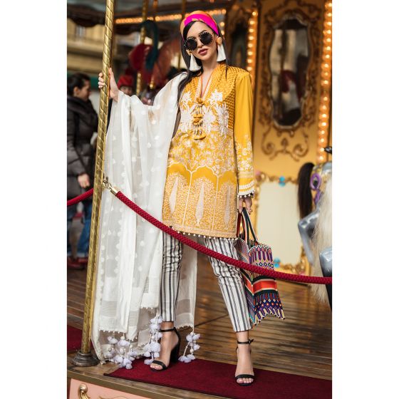 Zafferano 4-B (3Pc) Sana Safinaz Luxury Lawn