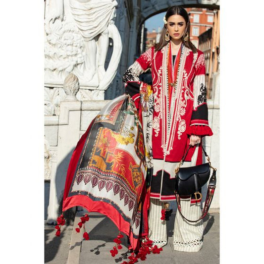 Rosso 9-B (3Pc) Sana Safinaz Luxury Lawn