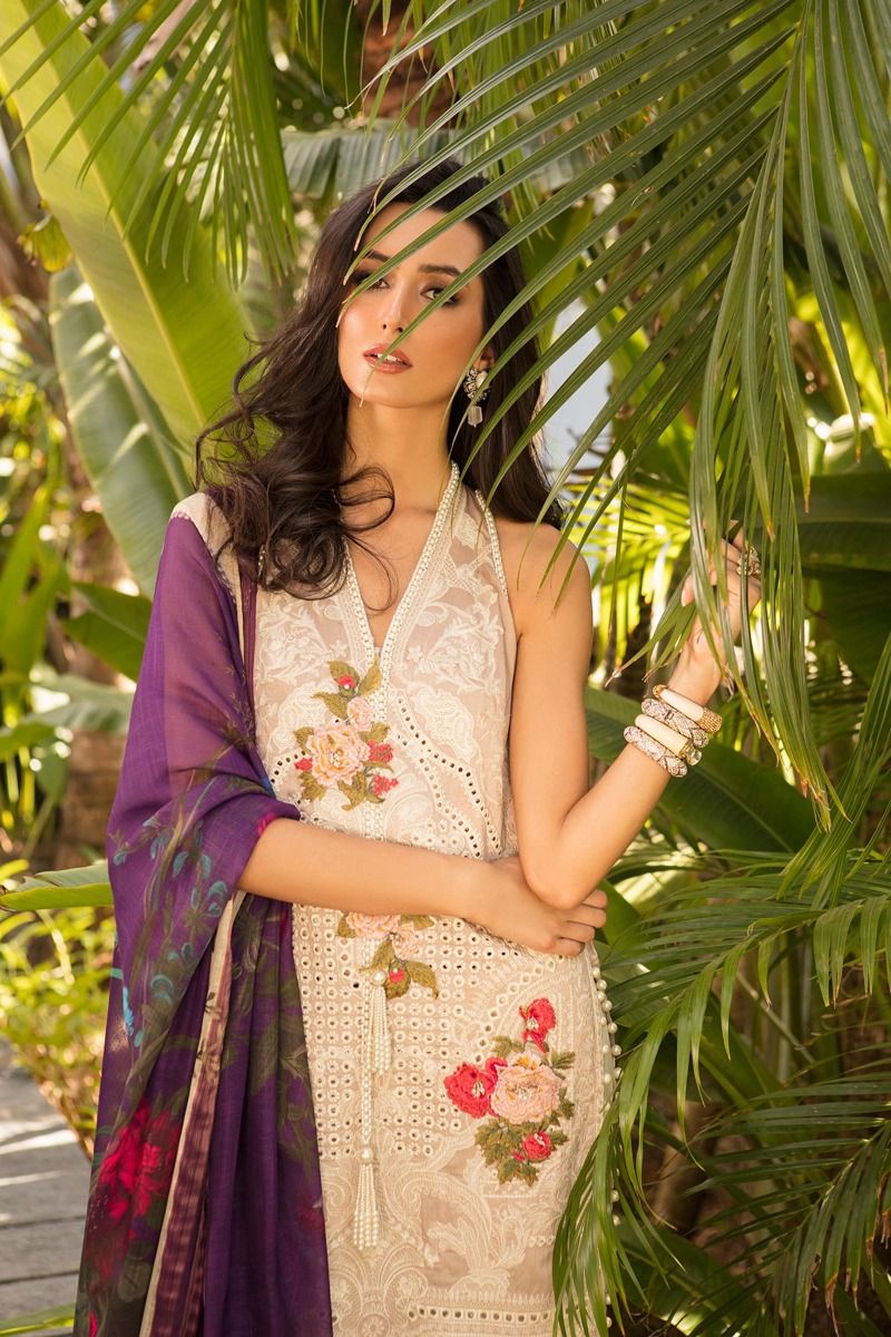 L201-012B-CQ (3Pcs) | Sana Safinaz | Luxury Lawn'20