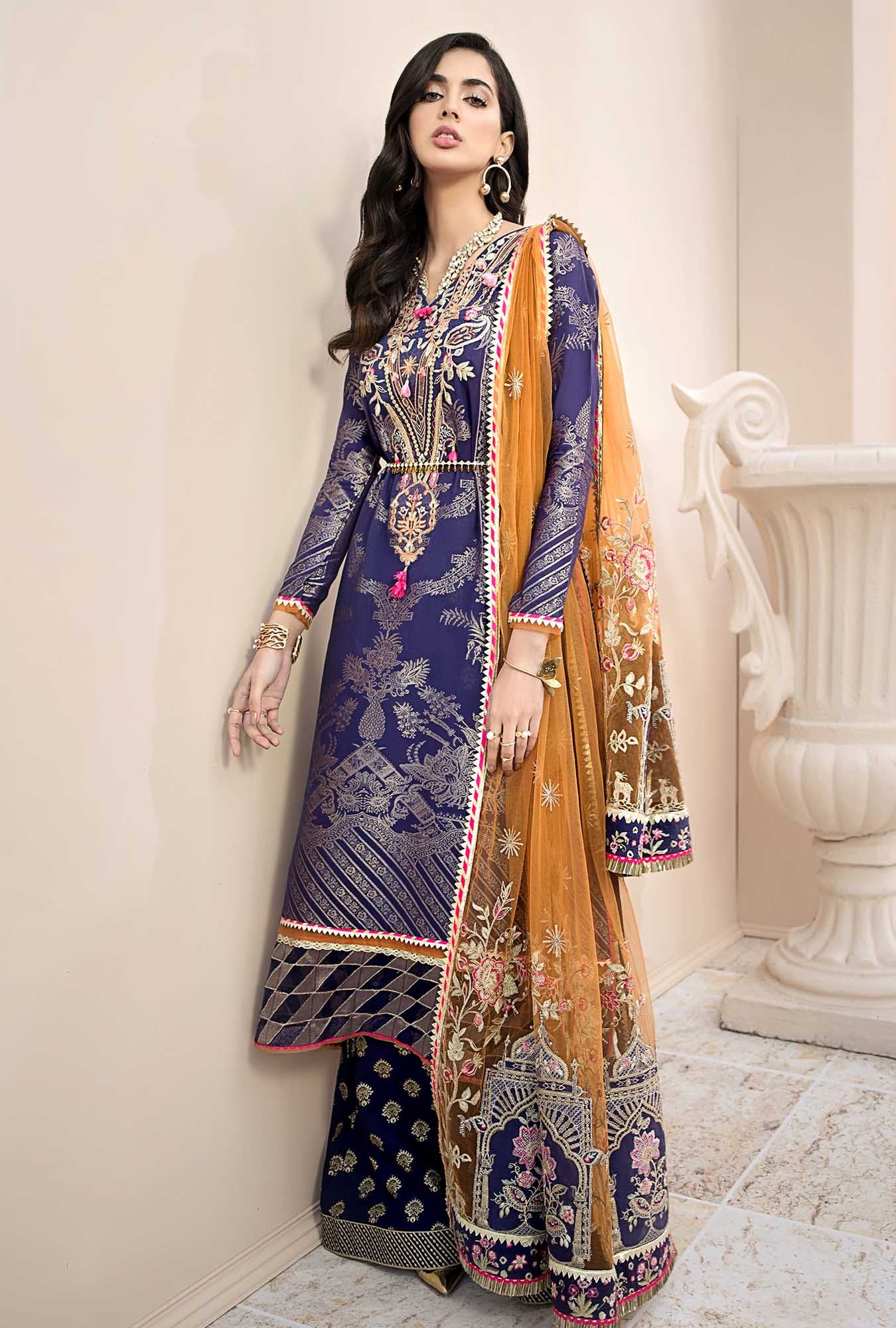 Meraki-D10-B | Noor by Saadia Asad | Luxury Lawn'20