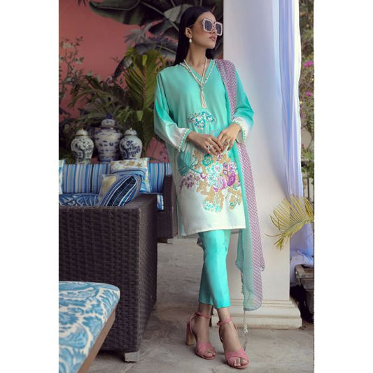 Muzlin 11A - Fern-etic (3 Piece Lawn) by Sana Safinaz
