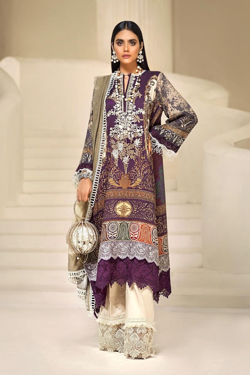 M203-007A-BO | Sana Safinaz | Muzlin Winter'20