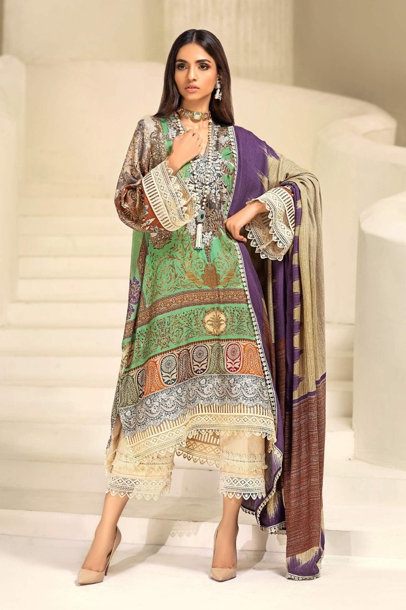 M203-007B-BO | Sana Safinaz | Muzlin Winter'20