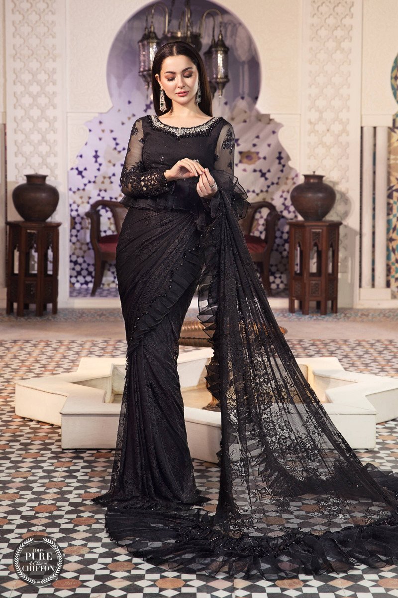 MPC-21-106-Black | Maria B | Chiffon Eid Collection 2022