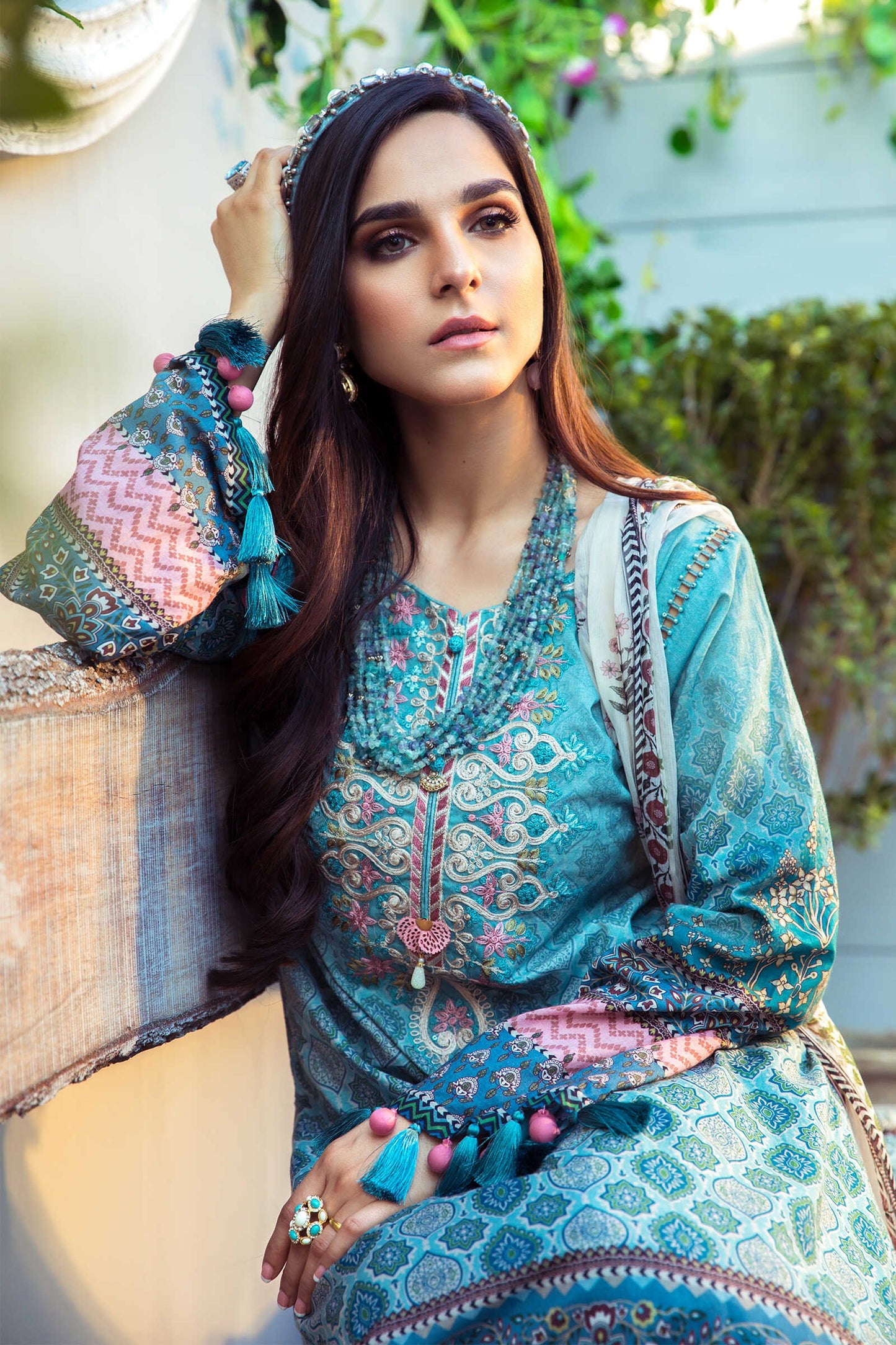 MPT-1001-A | Maria B | M.Prints | Unstitched Fabrics | Spring/Summer '21