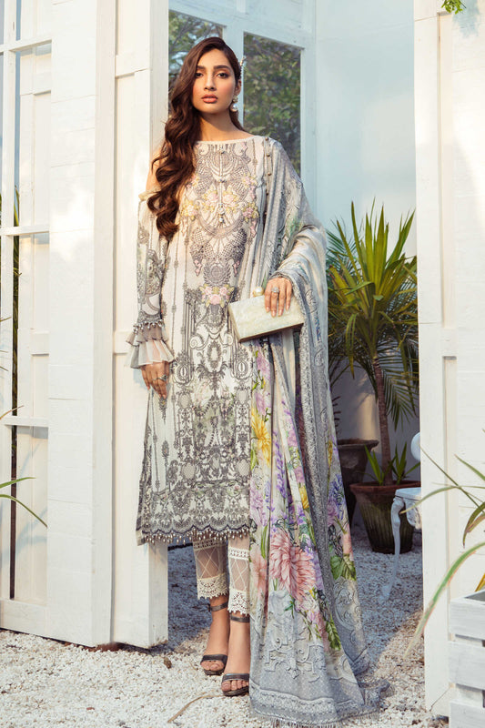 MPT-1005-B | Maria B | M.Prints | Unstitched Fabrics | Spring/Summer '21