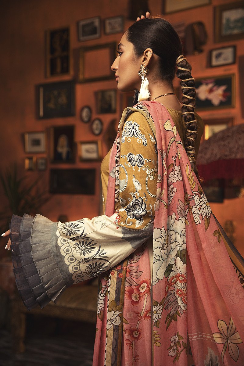 MPT-901-A | Maria B | M.Prints | Unstitched Fabrics | Fall/Winter 20