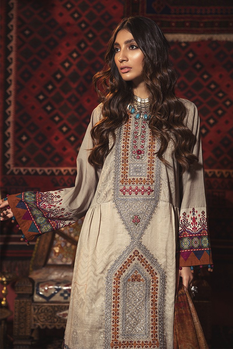 MPT-902-A | Maria B | M.Prints | Unstitched Fabrics | Fall/Winter 20