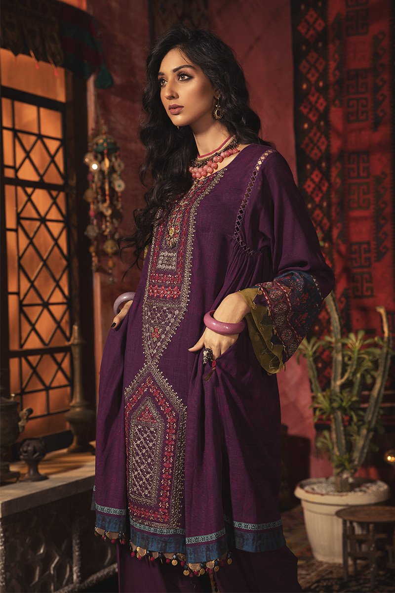 MPT-902-B | Maria B | M.Prints | Unstitched Fabrics | Fall/Winter 20