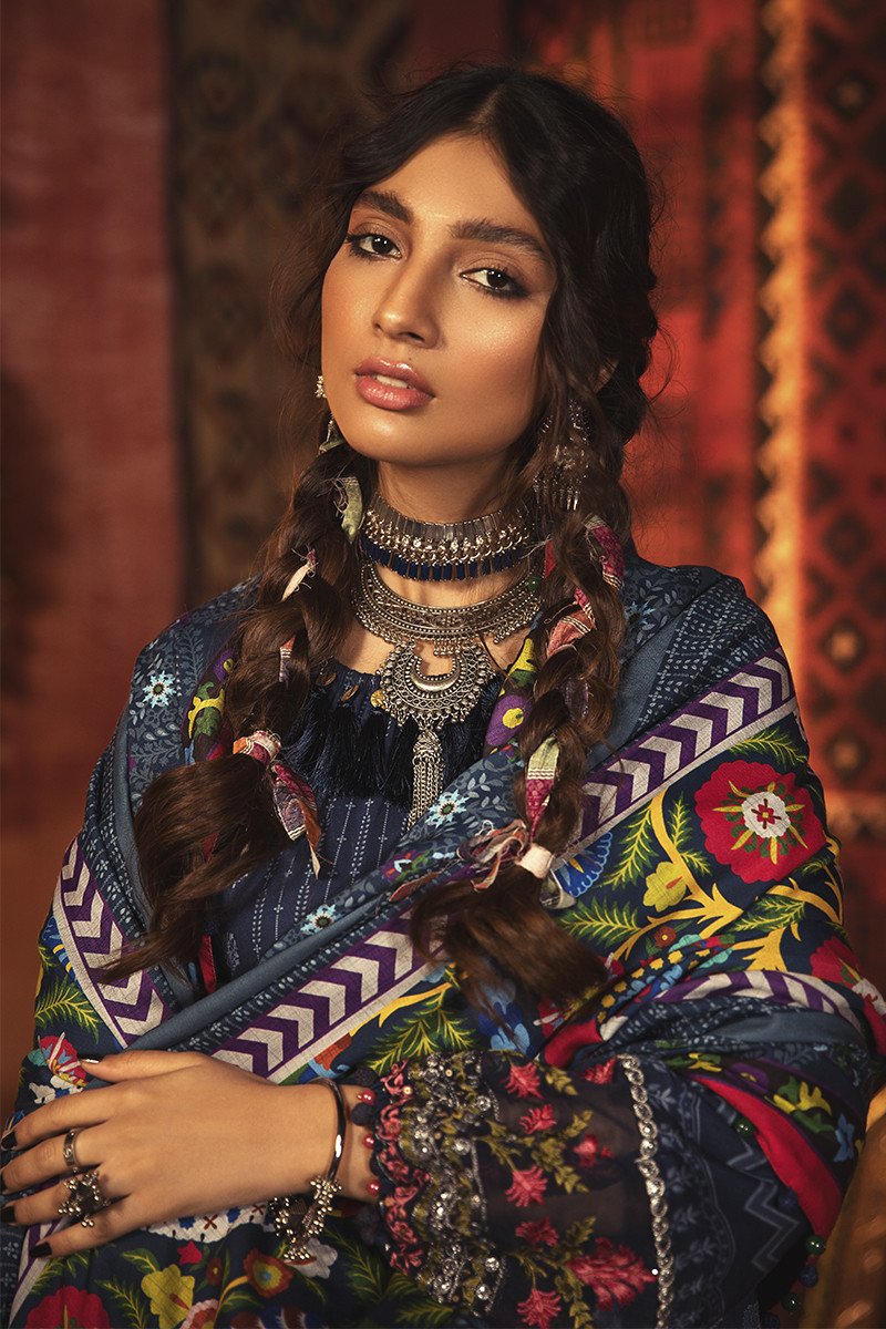 MPT-912-B | Maria B | M.Prints | Unstitched Fabrics | Fall/Winter 20